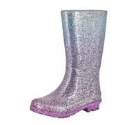 StormWells Botas de Agua Diseño Purpurinas Niñas (DF2144)