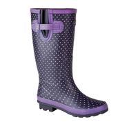 StormWells - Botas de Agua Hebilla, Slip-on Diseño Lunares para Mujer