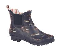 StormWells Botas de Agua Slipon Diseño Floral para Mujer (DF2012)