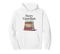 Story Guardian School Bibliotecario Libro Pila Sudadera con Capucha