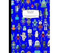 Story Paper Notebook: Each Measured Space Consists Of Two Lines (Top and Bottom) .65" Apart And A Dotted Line In The Center Paper 110 Sheets 220 Pages 8.5" x 11" Inches