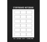 Storyboard Notebook 16:9 120 Pages 8.5x11 18 Panel Page: Storyboard Thumbnail Sketchbook for Animators, Directors, Filmmakers, Storyboard Artist, TV Producers, Previs Artist, & Cinematographer