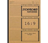 Storyboard Notebook 16:9: Blank Storybook Sketchbook | 16:9 Thumbnail Template Panels | Large Story Board Sketch Pad | Professional Storyboard Journal ... Directors, Students, Animators & Artists