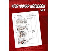 Storyboard Notebook 16:9: Blank Templates For Storyboards with 16:9 panels Used by Video and Film Directors, and for Creating Storyboard Layouts for ... Marketing and Animation. (4 Panel Layout)