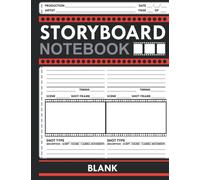 Storyboard Notebook Blank: 16:9 Thumbnail Template | Pages Layout with 4 Frames | Story Book Paper for Storyboarding Screenwriting | Gift Idea for Comic Film Creators Screenwriter