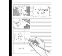 Storyboard Notebook: Professional 16:9 Sketchbook for Directors, Storyboard Artists, and Animators | 170 Pages of Large Frame Panels | 8.5"x11" Template for Film, TV, and Creative Projects