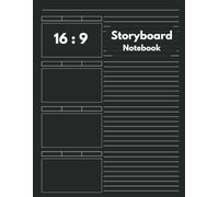 Storyboard Notebook: Professional 16:9 Sketchbook for Directors, Storyboard Artists, and Animators | 170 Pages of Large Frame Panels | 8.5"x11" Template for Film, TV, and Creative Projects