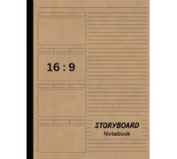 Storyboard Notebook: Professional 16:9 Sketchbook for Directors, Storyboard Artists, and Animators | 170 Pages of Large Frame Panels | 8.5"x11" Template for Film, TV, and Creative Projects