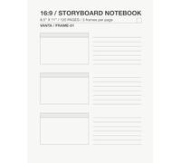 Storyboard Notebook Visual Planning & Sequential Sketchbook for Film, Animation, Comics, and Content Creation (16:9 Frames, 170 Pages): A Structured ... VANTA FRAME-01 (VANTA / FRAME SERIES)