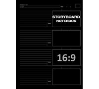 Storyboard Sketchbook / Notebook: Storyboarding Paper Journal, 16:9 Ratio, 170 Pages, Large 8.25" x 11" | Blank Story Board Sketch Book for Film ... School Project - Hardcover / Hardback
