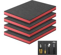 Storystore 4 láminas de espuma de poliuretano, 40 x 30 x 4 cm, insertos de espuma para caja de herramientas, cajas de herramientas, organizador para caja de herramientas, fundas de vuelo