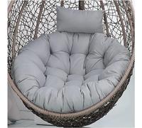 STORYSUNG Funda Repuesto CojíN Asiento Silla Columpio Exteriores, CojíN Silla Huevo Oscilante, Almohadillas Asiento Cesta Colgante Gruesas Y Grandes Lavables con Almohada Ajustable(H,105CM)