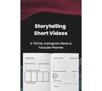 Storytelling shorts video planner: Social Media Content journal for TikTok & Instagram