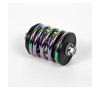 Stoßdämpfer Federbein Eje Titanio Con Suspensión Resorte Para Brompton Acero Inoxidable Para Bicicleta Amortiguador Trasero Bicicleta Plegable Amortiguador Amortiguadores(Rainbow)