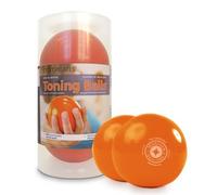 STOTT PILATES Bolas tonificantes, Paquete de Dos (Naranja), 0,45 kg Cada uno.