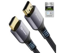 Stouchi 10K 8K Cable HDMI 2.1 de 3M,Certificado 48Gbps de Velocidad Ultra Alta 8K@60 4K@120/144Hz RTX 3080 eARC HDR10 HDCP2.2&2.3 Dolby Compatible con PS 5/Xbox Series X/Samsung/Sony/LG