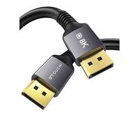 Stouchi Cable DisplayPort 1.4 10M【CL3 en la pared Valoración】 Cable DP1.4 8K@60Hz HBR3 4K@60 Hz/144 Hz/120 Hz, 5K@60 Hz, 2K@165Hz/240Hz FreeSync G-Sync HDR10 para Monitor de juego