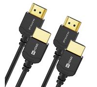 Stouchi Cable HDMI 2.1 ultrafino 8K 0,5 m, Hyper Slim HDMI 2.1, cable HDMI extremadamente flexible, soporta 10K 8K120 4K120 144 Hz, eARC HDR10 4:4:4 HDCP 2.2 y 2.3 Dolby compatible con PS5/Xbox 2