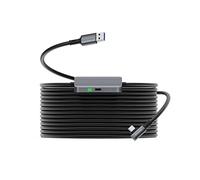 Stouchi Cable Link de 5M para Quest3/Quest2/ PICO 4, Puerto de Carga Separado para Fuente de Alimentación Ultraduradera,Cable de Enlace de Transferencia de Datos USB3 TipoA a C para PC para Juegos