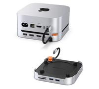 Stouchi Docking Station Mac mini M4/Pro 2024, Carcasa SSD NVMe/SATA 8TB, HDMI 4K@60Hz, 2 USB-A 10Gbps, 2 USB-A Datos, SD/TF, Audio 3.5mm, Botón Encendido y Wi-Fi Estable