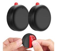 Stouchi Paquete de 2 Soportes para Airtag IPX8, Impermeable, Funda para Airtags con Adhesivo VHB 3M, Soporte para Air Tag PC, Duradero para Bicicletas, esquís, Cajas de Herramientas, remolques-Negro