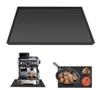 STOUCLA Alfombrilla de silicona para cafetera, para cafeteras automáticas, para cafeteras automáticas, accesorios baristas, color negro