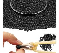 STOUCLA Bola de Arcilla Dura, 500 g, Bola de Barro de 9 mm, para Ejercicios de Centrifugado, Apto para la mayoría de tirachinas (Black)