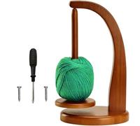 STOUCLA Devanadora de Lana, bobinadora de Hilo giratoria con Soporte magnético para carretes, Accesorios de Tejido - Soporte para carretes de Hilo (Color Retro)