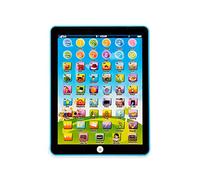 STOULKD Kids Tablet Learning Pad,with 6 Games to Learn Music/Words/Learning Letters/Alphabet,Education Tablet for Kids for Boys & Girls 3 Years Up (Azul)