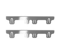 Stove Covers 2 Pack | Stainless Steel, 13.8in X 4.1in X 0.9in Each | Adjustable Heat-Resistant Sealing Strip For Oven, Countertop | Easy Clean Kitchen Set