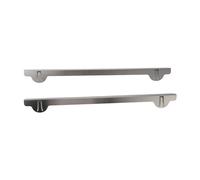 Stove Gap Cover 304 Stainless Steel, Kitchen Stove Counter Gap Cover, Easy Clean Range Trim Kit with Spring Loaded Design, Cooktop Gap Guard Filler for Gas Stove Oven, and (UNA)