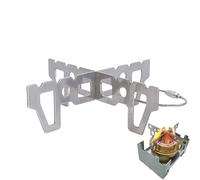 Stove Support Rack | Stainless Steel Cross Stand Lightweight - Folding Portable Camping Accessories For Climbing Hiking Outings Camping