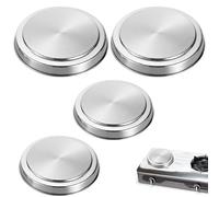 Stove Top Covers - Stainless Steel Round Small Large Burner Protector, Heat Resistant 15cm 20cm | Kitchen Electric Range Accessory For Stove Cleaning Organization Home Apartment Restaurant Use