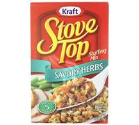 Stove Top - Mezcla de relleno de hierbas sabrosas (paquete de 3) cajas de 6 onzas
