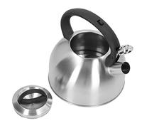 StoveTop Hervidor de Té Silbante de Acero Inoxidable, 3L de Capacidad, con Botón de un Toque, Calentamiento Rápido, Mango Anti-Escaldado, para Estufa