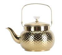 Stovetop Tea Kettle with Infuser, Stainless Steel Stove Teapot, Golden Whistling Kettle for Fast Boiling Water, Includes Removable Infuser and Lid for Home Restaurant Hotel Use (Patrón de diamante 2L)