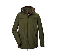STOY 43102-000 - Chaqueta funcional para hombre, impermeable, con capucha desmontable, tallas grandes, STS 14 MN JCKT, color verde oliva, XXL, 43102-000