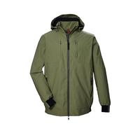 STOY Chaqueta funcional para hombre, impermeable con capucha extraíble, tallas grandes STS 16 MN BLSN, verde oliva pálido, 3XL, 43104-000