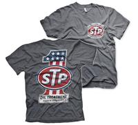 STP Licenciado Oficialmente American No. 1 Hombres Camiseta (Oscuro Heather), Large