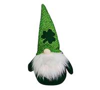 Stpatrick 's Day Gnomes Irish Leprechaun Tomtes Felpa March Nisse Dwarf Farmhouse Escalonada Bandeja Adornos Artesanía