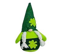 Stpatrick 's Day Gnomes Irish Leprechaun Tomtes Felpa March Nisse Dwarf Farmhouse Escalonada Bandeja Adornos Artesanía