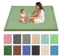 Stqyeiw Alfombra para Gatear para bebé 150 x 280 cm Verde Hierba
