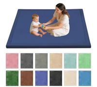 Stqyeiw Alfombra para Gatear para bebé 50 x 160 cm Azul Oscuro