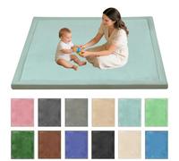 Stqyeiw Alfombra para Gatear para bebé 90 x 120 cm Azul Cielo