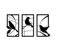 Stracci Cards | Cuadro Birds de Metal para Pared Modelo birds - Cuadro Metálico Decoración Salón Tamaño 105x54 cm - Cuadro Meta