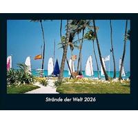 Strände der Welt 2026 Fotokalender DIN A4: Monatskalender mit Bild-Motiven aus Fauna und Flora, Natur, Blumen und Pflanzen
