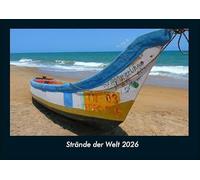 Strände der Welt 2026 Fotokalender DIN A4: Monatskalender mit Bild-Motiven aus Fauna und Flora, Natur, Blumen und Pflanzen