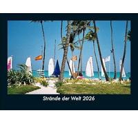 Strände der Welt 2026 Fotokalender DIN A5: Monatskalender mit Bild-Motiven aus Fauna und Flora, Natur, Blumen und Pflanzen