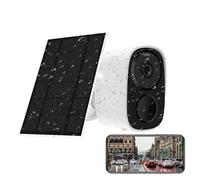 STRAFBRG 4MP WiFi Solar Battery Camera Low Powered Wireless Outdoor PIR Human Detection Security Surveillance Cameras Long Time Standby,Tranquilidad Siempre(Only Camera Solar)