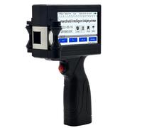 STRAFBRG Impresora de inyección Tinta portátil con codificación Fecha producción, número Lote y código. Apta for Embalaje Exterior Cajas cartón Bolsas plástico,Herramientas de Marcado de Productos